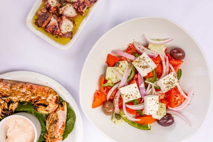 Greek Salad and other dishes