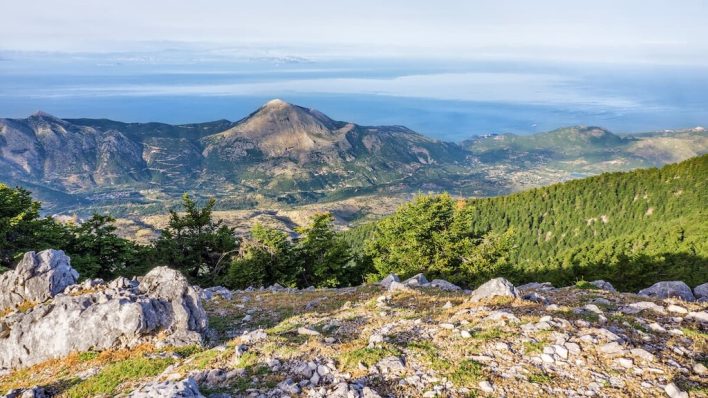 View of Mount Ainos National Park, Kefalonia